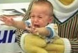 Kid Cries In Bert's Lap